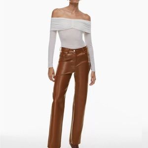 aritzia melina pant - cognac